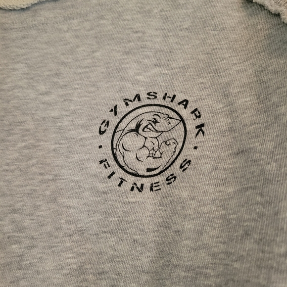 Gymshark Legacy Rag Top Mens Large L Gray Short Sleeve Crew Neck Weightlifting - Picture 4 of 11